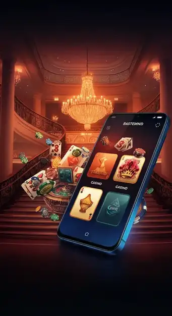 Casino Winorama Benutzeroberfläche mit einem Bonus-Banner und verschiedenen Rubbellosen im Vordergrund, symbolisiert sofortigen Spielspaß auf allen Geräten.